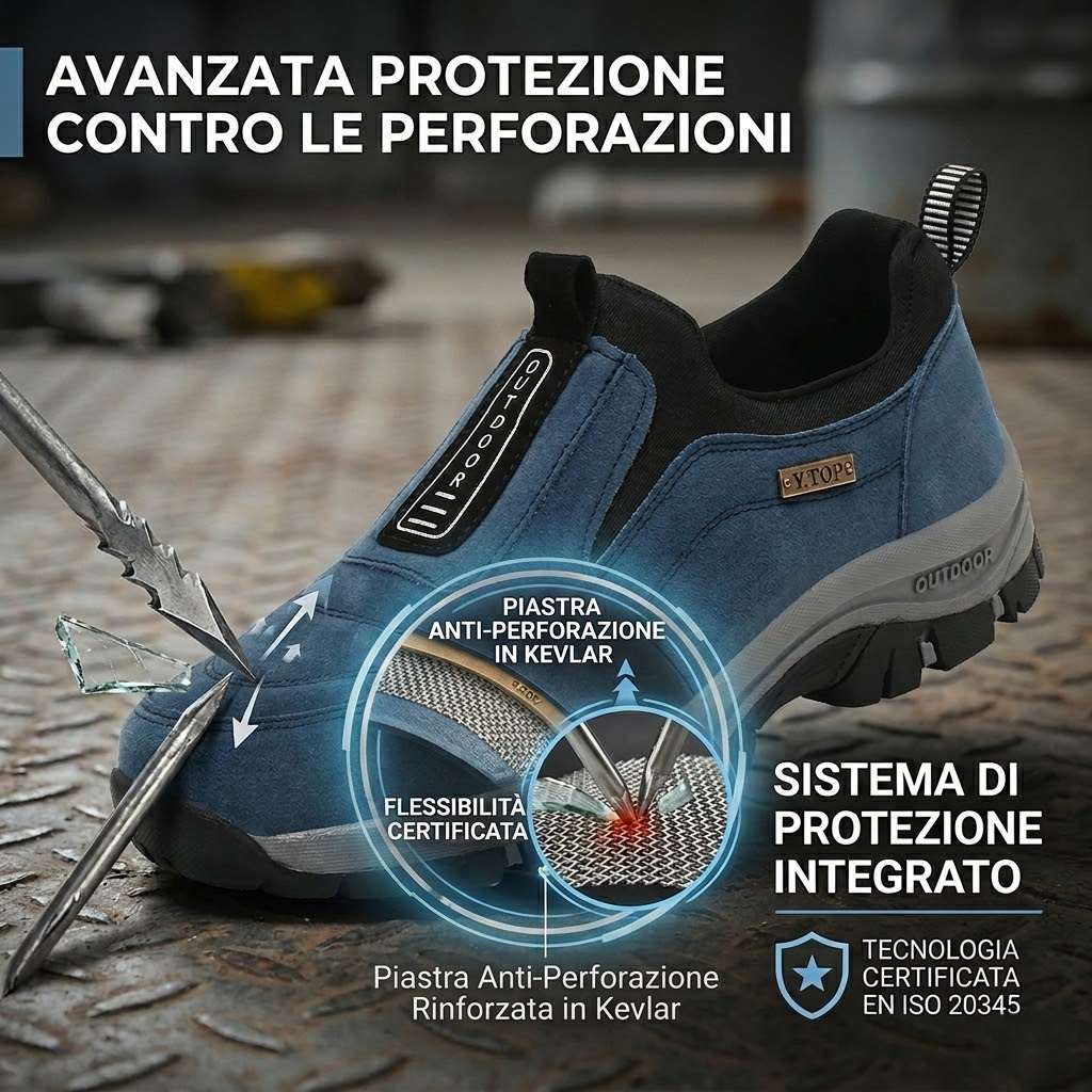 🎁Sconto del 50%🎁 Scarpe da passeggio da uomo in pelle di cervo cucite a mano 👟 Impermeabili e antiscivolo ✅ Supporto per l'arco plantare ✅ Comode da indossare