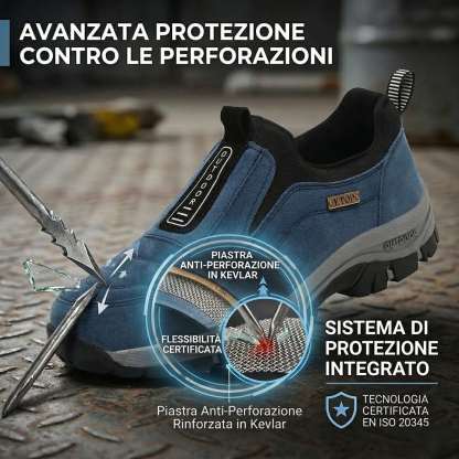 🎁Sconto del 50%🎁 Scarpe da passeggio da uomo in pelle di cervo cucite a mano 👟 Impermeabili e antiscivolo ✅ Supporto per l'arco plantare ✅ Comode da indossare