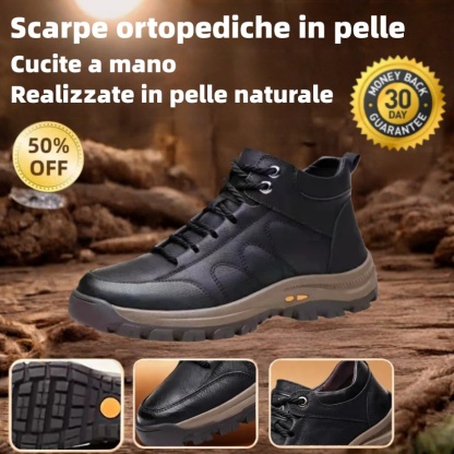 🎁 Offerta Speciale a Metà Prezzo | Scarpe Ortopediche da Uomo in Pelle 👞 Ammortizzanti e Antipressione • Stabili e Antiscivolo • Comfort per Tutta la Giornata