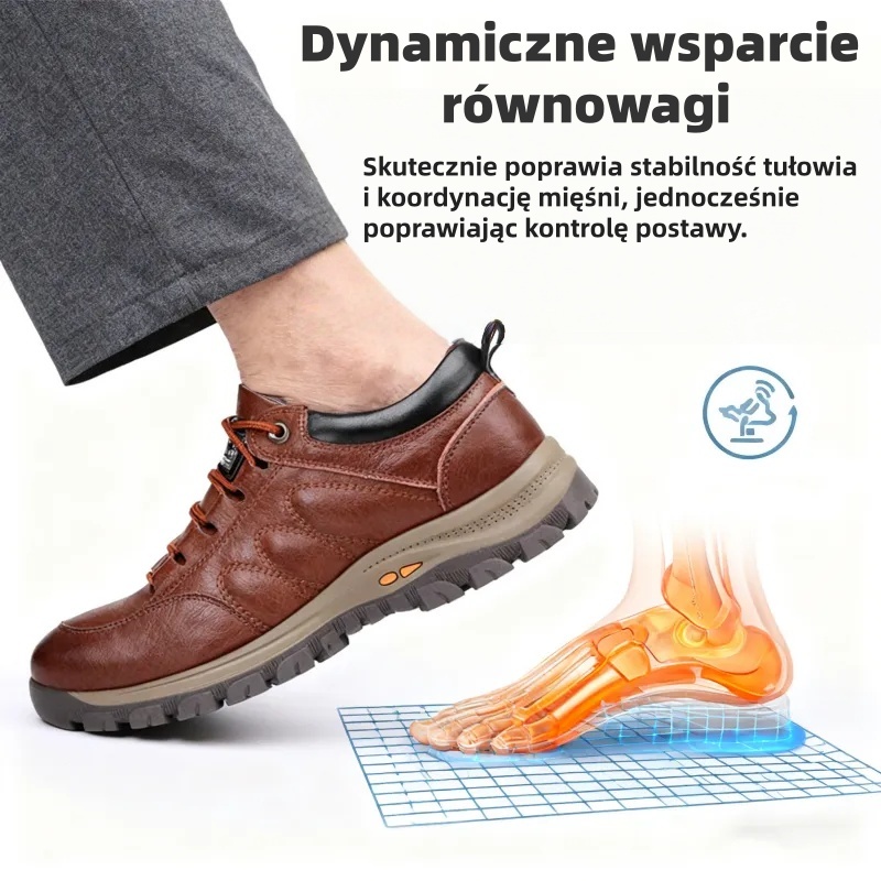 🎁Offerta a tempo limitato🐂 Scarpe ortopediche da uomo, realizzate in pelle di vitello australiana👞 cucite a mano, impermeabili e antiscivolo✅ supporto dell'arco plantare - camminata confortevole