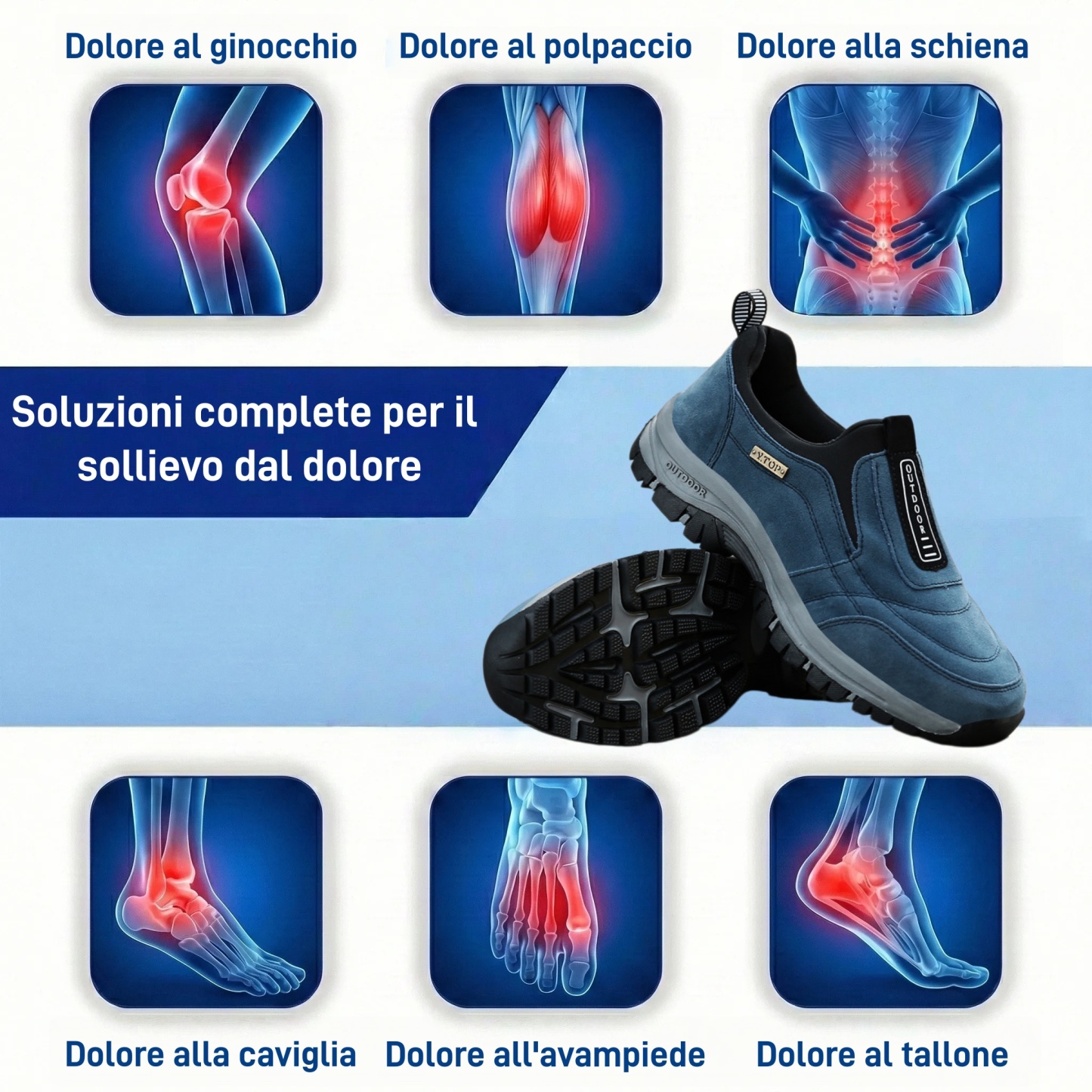 🎁Offerta speciale con sconto del 50%🎁Scarpe da passeggio da uomo, cucite a mano in pelle di alce👟 impermeabili e antiscivolo✅ supporto dell'arco plantare - camminata confortevole.