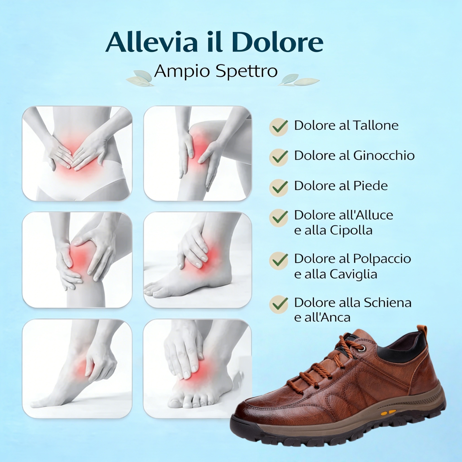 🎁Offerta a tempo limitato🐂 Scarpe ortopediche da uomo, realizzate in pelle di vitello australiana👞 cucite a mano, impermeabili e antiscivolo✅ supporto dell'arco plantare - camminata confortevole