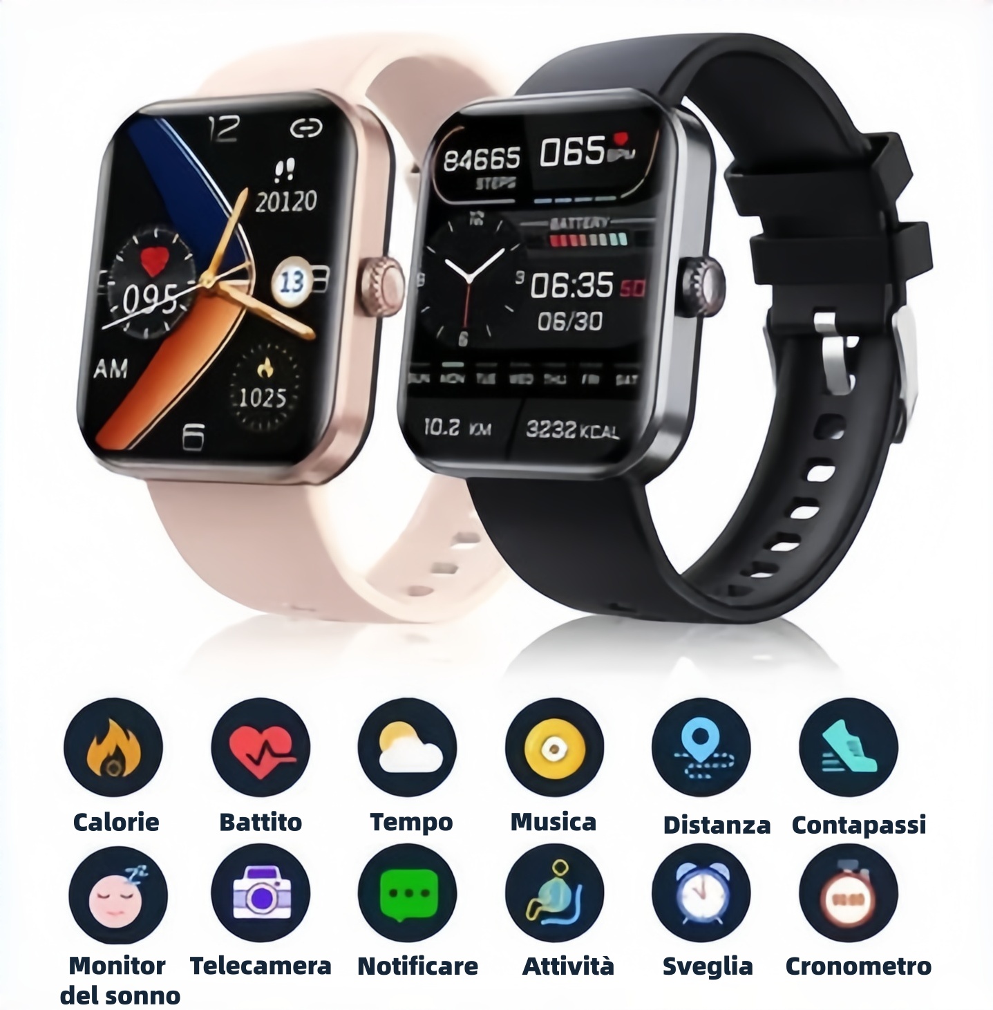 🔥50% di sconto ⌚ Smartwatch per la salute | Frequenza cardiaca • SpO₂ • Pressione sanguigna • Temperatura | Leggero e comodo