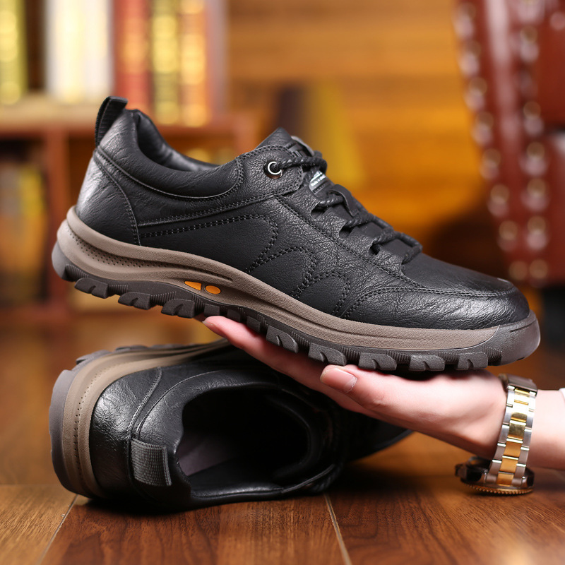 🎁Offerta a tempo limitato🐂 Scarpe ortopediche da uomo, realizzate in pelle di vitello australiana👞 cucite a mano, impermeabili e antiscivolo✅ supporto dell'arco plantare - camminata confortevole