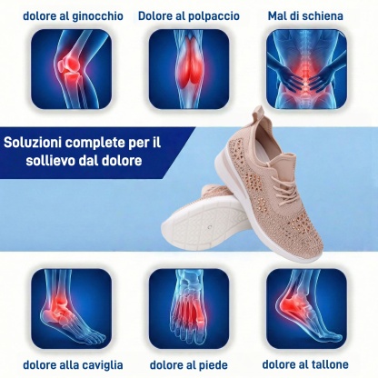 ⏰Sconto del 50% – Non perdete l'occasione! 🔥Scarpe ortopediche dal design ergonomico ✅Supporto dell'arco plantare ✅Camminata comoda e senza dolore