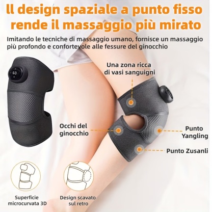🦵 Massaggiatore per ginocchia con funzione di riscaldamento 🔥 Sconto del 50% | Controllo intelligente della temperatura | Adatto a più punti di agopuntura ✨