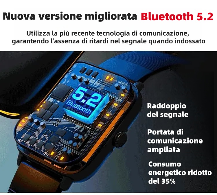 🔥50% di sconto ⌚ Smartwatch per la salute | Frequenza cardiaca • SpO₂ • Pressione sanguigna • Temperatura | Leggero e comodo