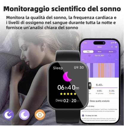 🔥50% di sconto ⌚ Smartwatch per la salute | Frequenza cardiaca • SpO₂ • Pressione sanguigna • Temperatura | Leggero e comodo