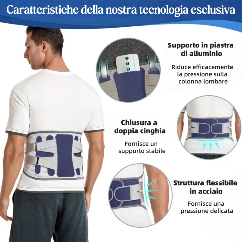 🔥 50% di sconto – Non lasciarti sfuggire questa occasione! Supporto Lombare Ergonomico 🩺 Stabilizzazione della colonna vertebrale | Vestibilità regolabile | Comfort quotidiano ✨