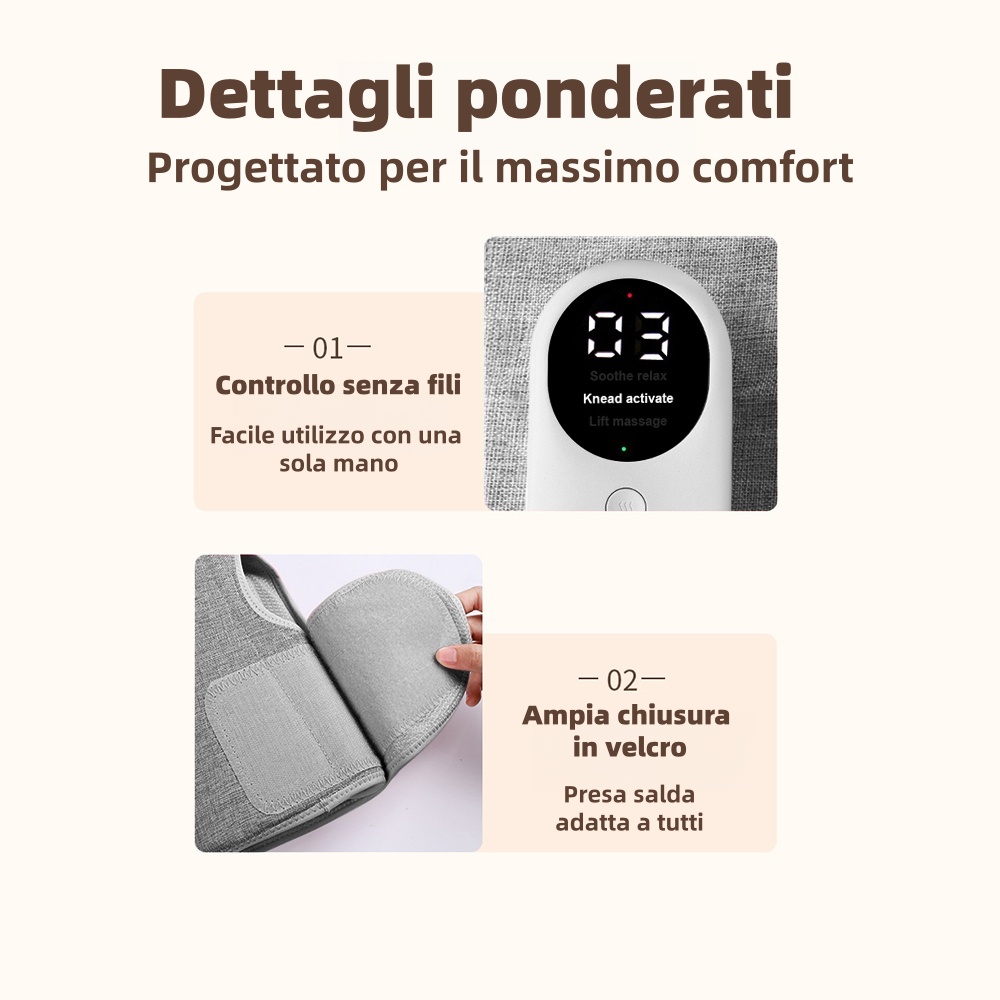 🦵 Massaggiatore per gambe con funzione di riscaldamento 🔥50% di sconto | Massaggio a pressione intelligente | Allevia la stanchezza e favorisce la circolazione sanguigna