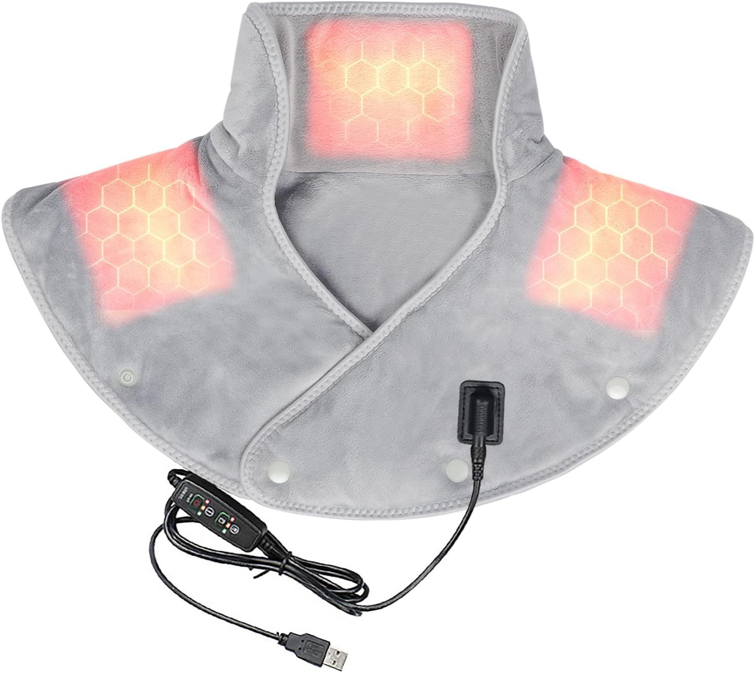 🔥Metà prezzo - 50% di sconto! 🔥Coperta elettrica a scialle - Riscaldamento + massaggio | Calore e comfort quotidiani