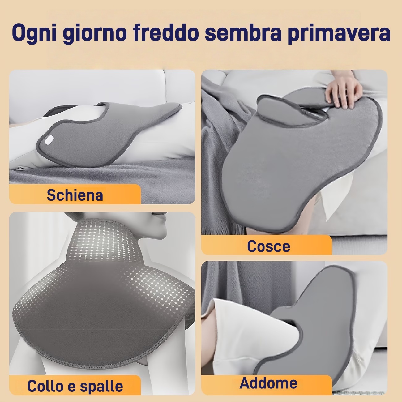 🔥Metà prezzo - 50% di sconto! 🔥Coperta elettrica a scialle - Riscaldamento + massaggio | Calore e comfort quotidiani