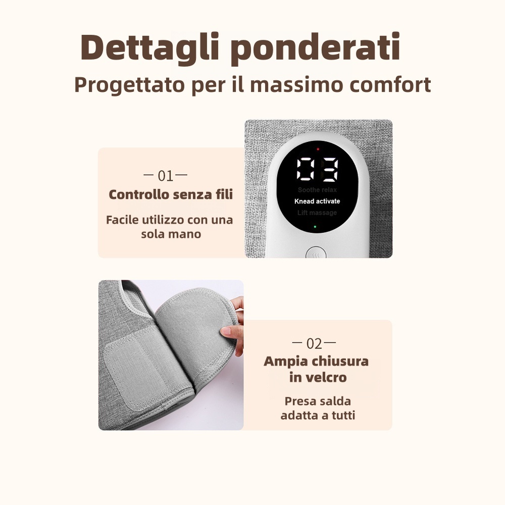🦵 Massaggiatore per gambe con funzione di riscaldamento 🔥50% di sconto | Massaggio a pressione intelligente | Allevia la stanchezza e favorisce la circolazione sanguigna