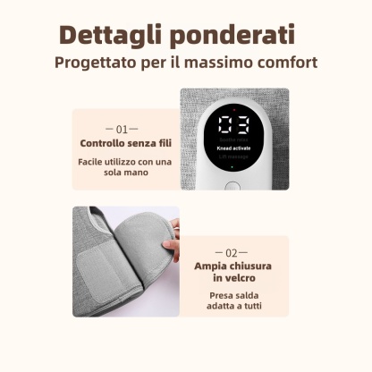 🦵 Massaggiatore per gambe con funzione di riscaldamento 🔥50% di sconto | Massaggio a pressione intelligente | Allevia la stanchezza e favorisce la circolazione sanguigna