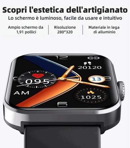 🔥50% di sconto ⌚ Smartwatch per la salute | Frequenza cardiaca • SpO₂ • Pressione sanguigna • Temperatura | Leggero e comodo