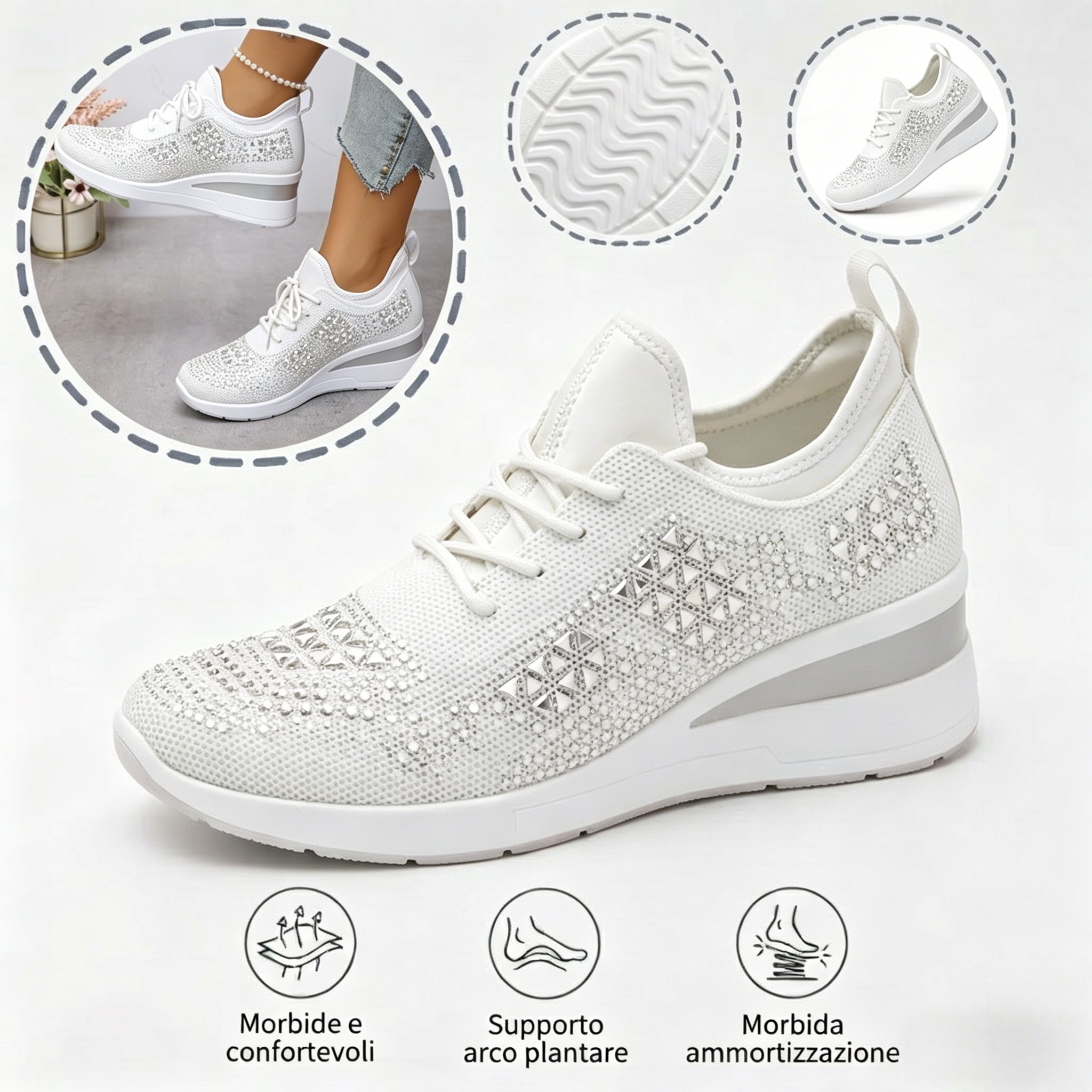 ⏰Sconto del 50% – Non perdete l'occasione! 🔥Scarpe ortopediche dal design ergonomico ✅Supporto dell'arco plantare ✅Camminata comoda e senza dolore