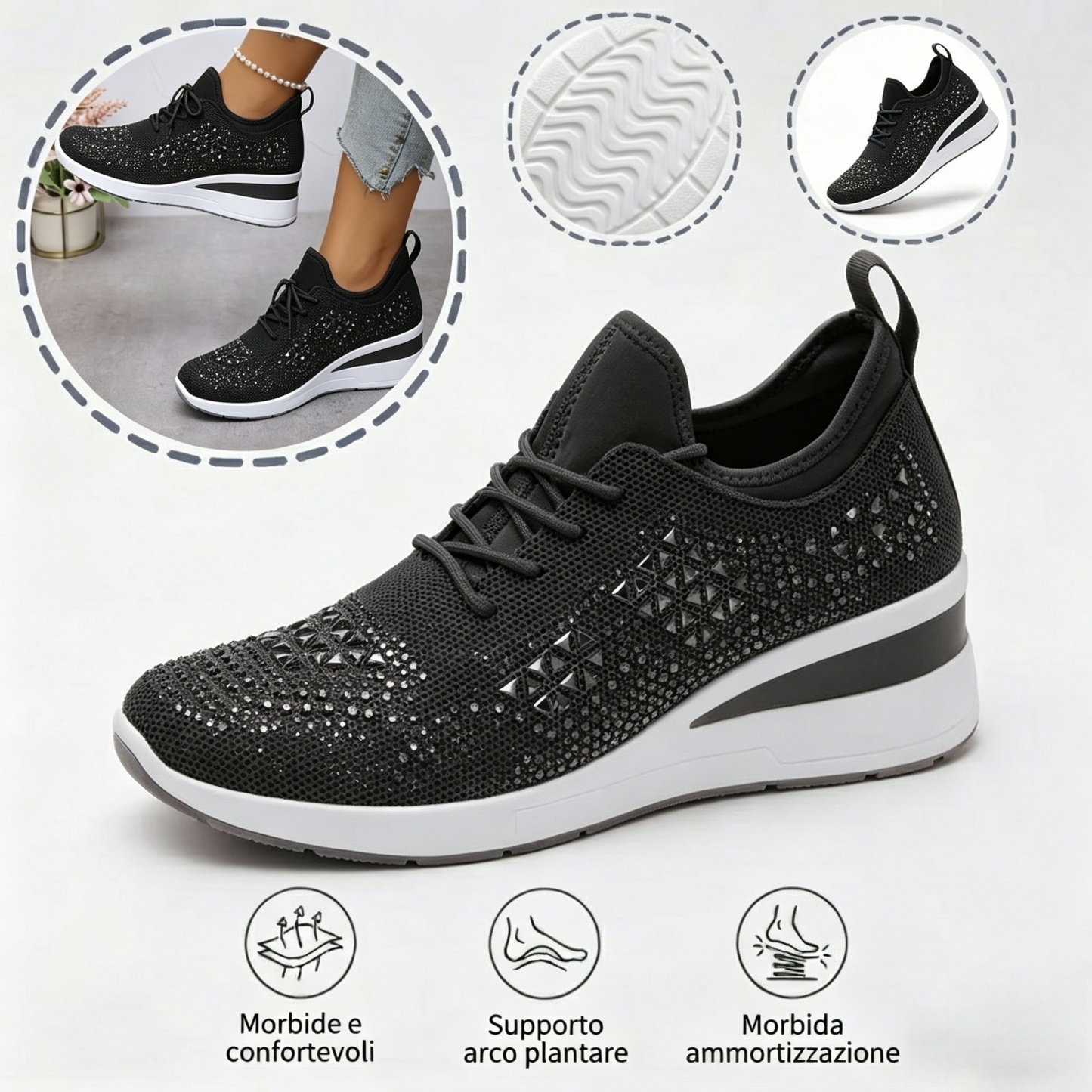 ⏰Sconto del 50% – Non perdete l'occasione! 🔥Scarpe ortopediche dal design ergonomico ✅Supporto dell'arco plantare ✅Camminata comoda e senza dolore