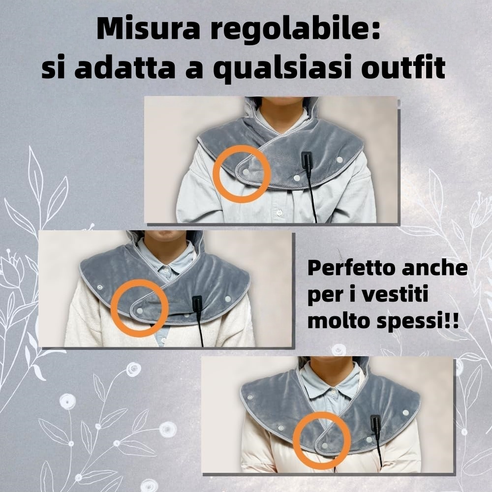 🔥Metà prezzo - 50% di sconto! 🔥Coperta elettrica a scialle - Riscaldamento + massaggio | Calore e comfort quotidiani