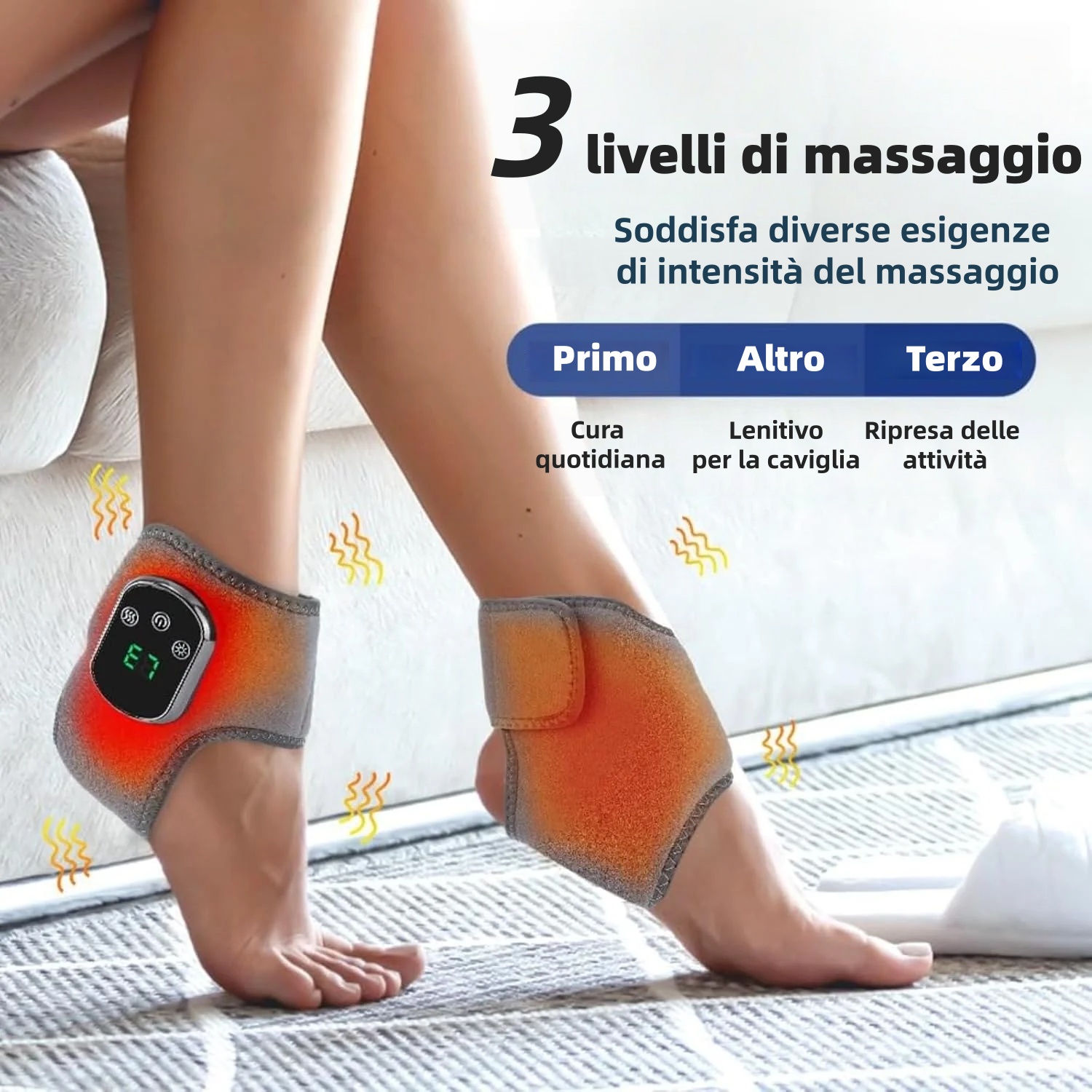 Massaggiatore per piedi 👣 Massaggio + termoterapia | Allevia dolore e tensione | 3 modalità di vibrazione 🔥 Offerta metà prezzo – 50% di sconto