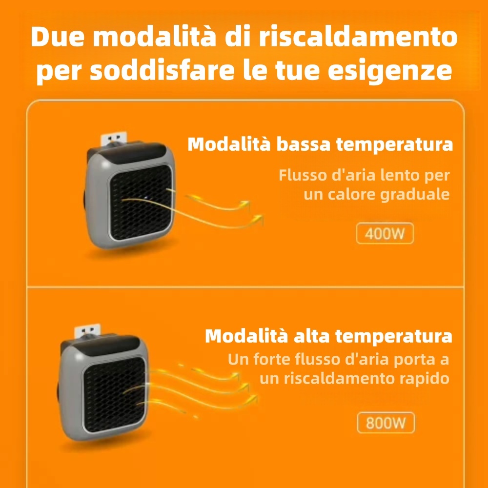 🔥 Sconto del 50% 🔥 Mini riscaldatore portatile | Riscalda rapidamente la stanza 🏠 Temperatura regolabile 🌡️ Compatto e leggero