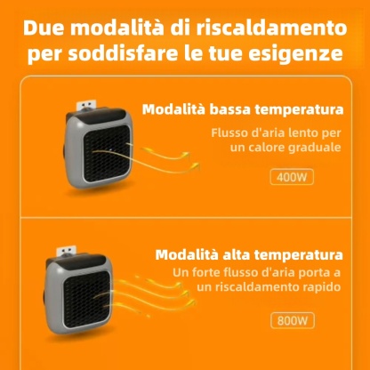 🔥 Sconto del 50% 🔥 Mini riscaldatore portatile | Riscalda rapidamente la stanza 🏠 Temperatura regolabile 🌡️ Compatto e leggero