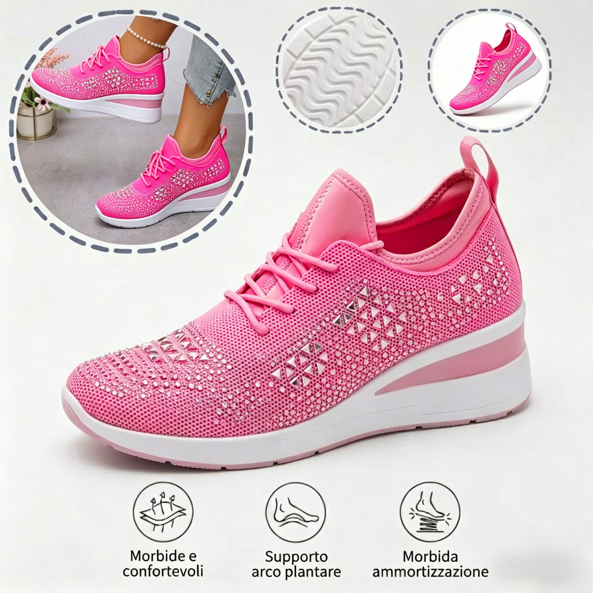 ⏰Sconto del 50% – Non perdete l'occasione! 🔥Scarpe ortopediche dal design ergonomico ✅Supporto dell'arco plantare ✅Camminata comoda e senza dolore