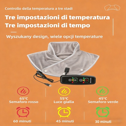 🔥Metà prezzo - 50% di sconto! 🔥Coperta elettrica a scialle - Riscaldamento + massaggio | Calore e comfort quotidiani