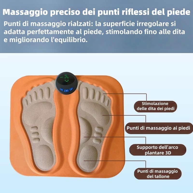 🔥Sconto del 50%🔥 Massaggiatore portatile 3D EMS per piedi e polpacci🦶 6 modalità | 15 livelli di intensità | Funzione di riscaldamento ♨️