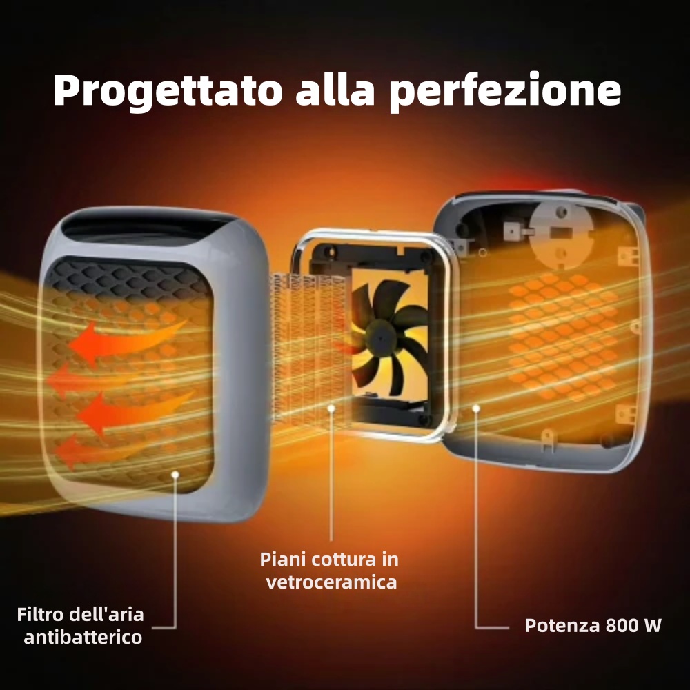 🔥 Sconto del 50% 🔥 Mini riscaldatore portatile | Riscalda rapidamente la stanza 🏠 Temperatura regolabile 🌡️ Compatto e leggero