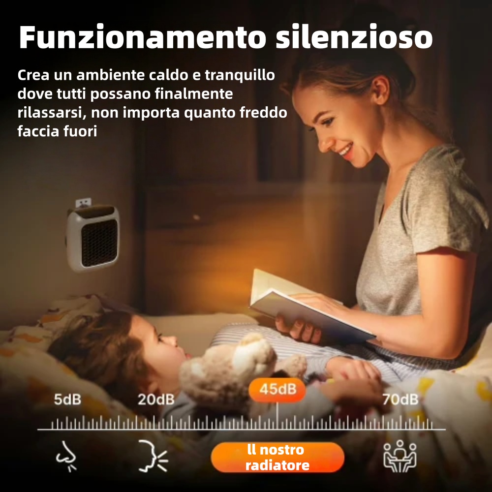 🔥 Sconto del 50% 🔥 Mini riscaldatore portatile | Riscalda rapidamente la stanza 🏠 Temperatura regolabile 🌡️ Compatto e leggero