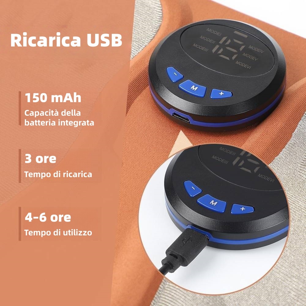 🔥Sconto del 50%🔥 Massaggiatore portatile 3D EMS per piedi e polpacci🦶 6 modalità | 15 livelli di intensità | Funzione di riscaldamento ♨️