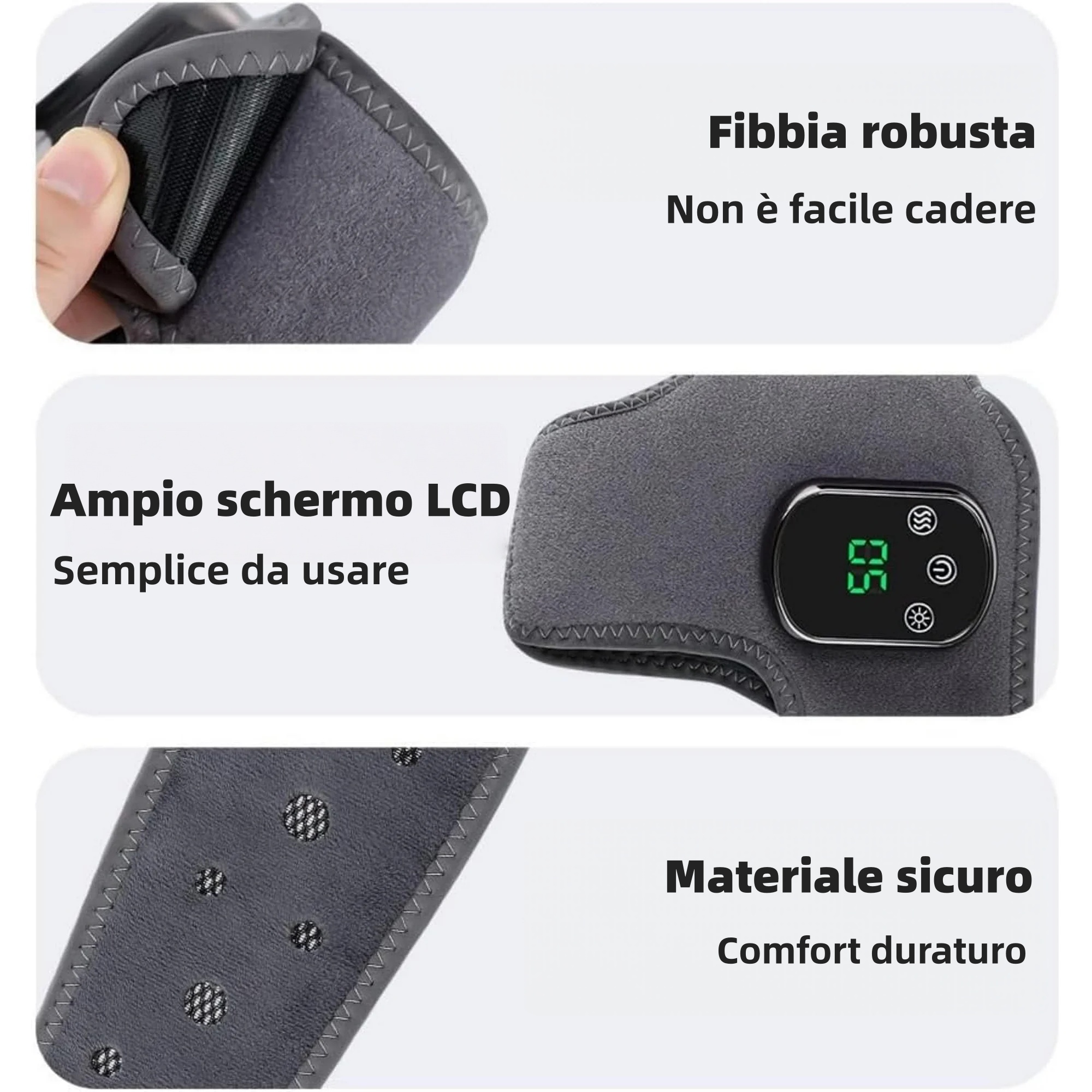 Massaggiatore per piedi 👣 Massaggio + termoterapia | Allevia dolore e tensione | 3 modalità di vibrazione 🔥 Offerta metà prezzo – 50% di sconto