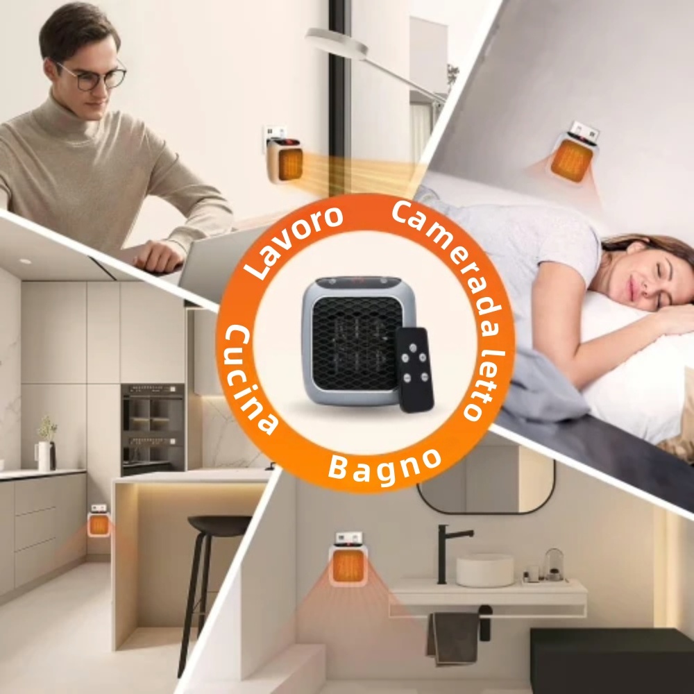 🔥 Sconto del 50% 🔥 Mini riscaldatore portatile | Riscalda rapidamente la stanza 🏠 Temperatura regolabile 🌡️ Compatto e leggero