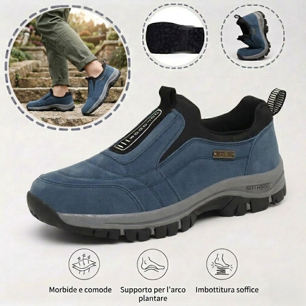 🔥Non perdete l'occasione: metà prezzo!🦌 Scarpe in pregiata pelle di cervo🦶 Alleviano il dolore ai piedi e la fascite plantare✅Fatte a mano✅Impermeabili e antiscivolo✅Morbide e comode