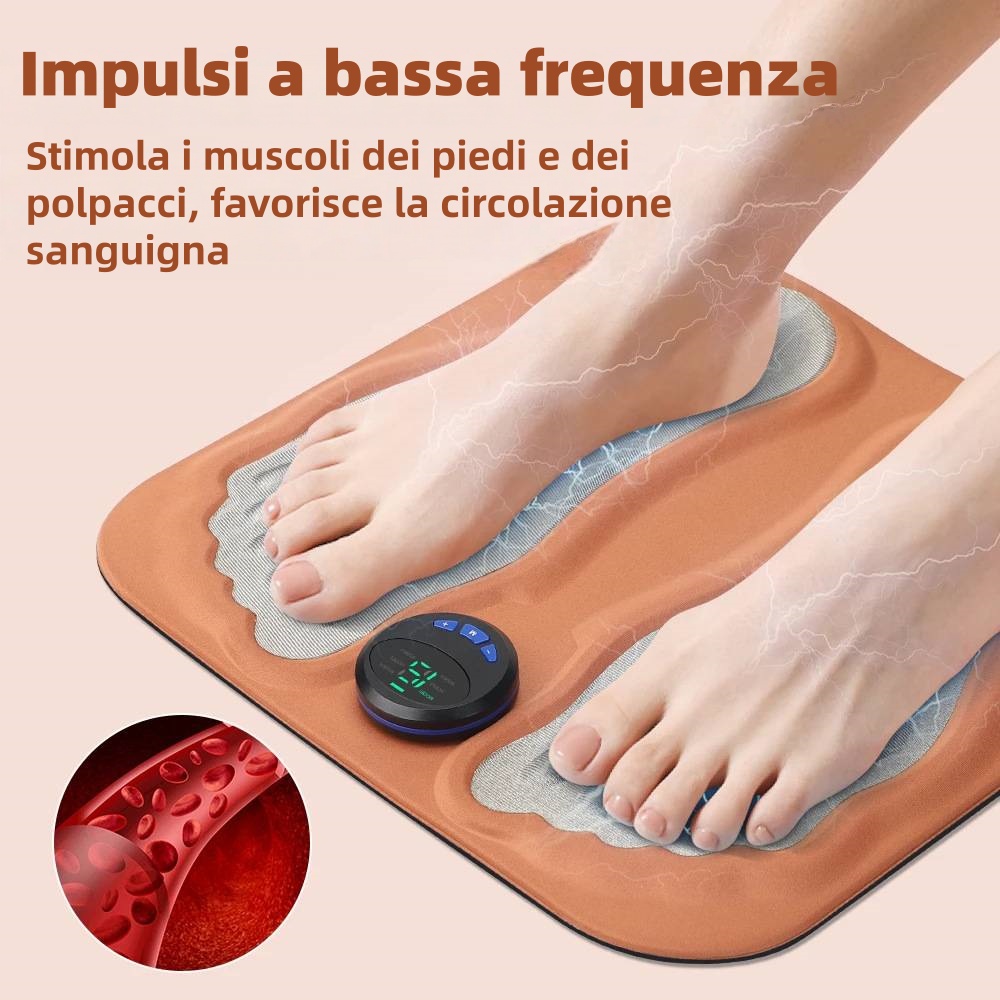 🔥Sconto del 50%🔥 Massaggiatore portatile 3D EMS per piedi e polpacci🦶 6 modalità | 15 livelli di intensità | Funzione di riscaldamento ♨️