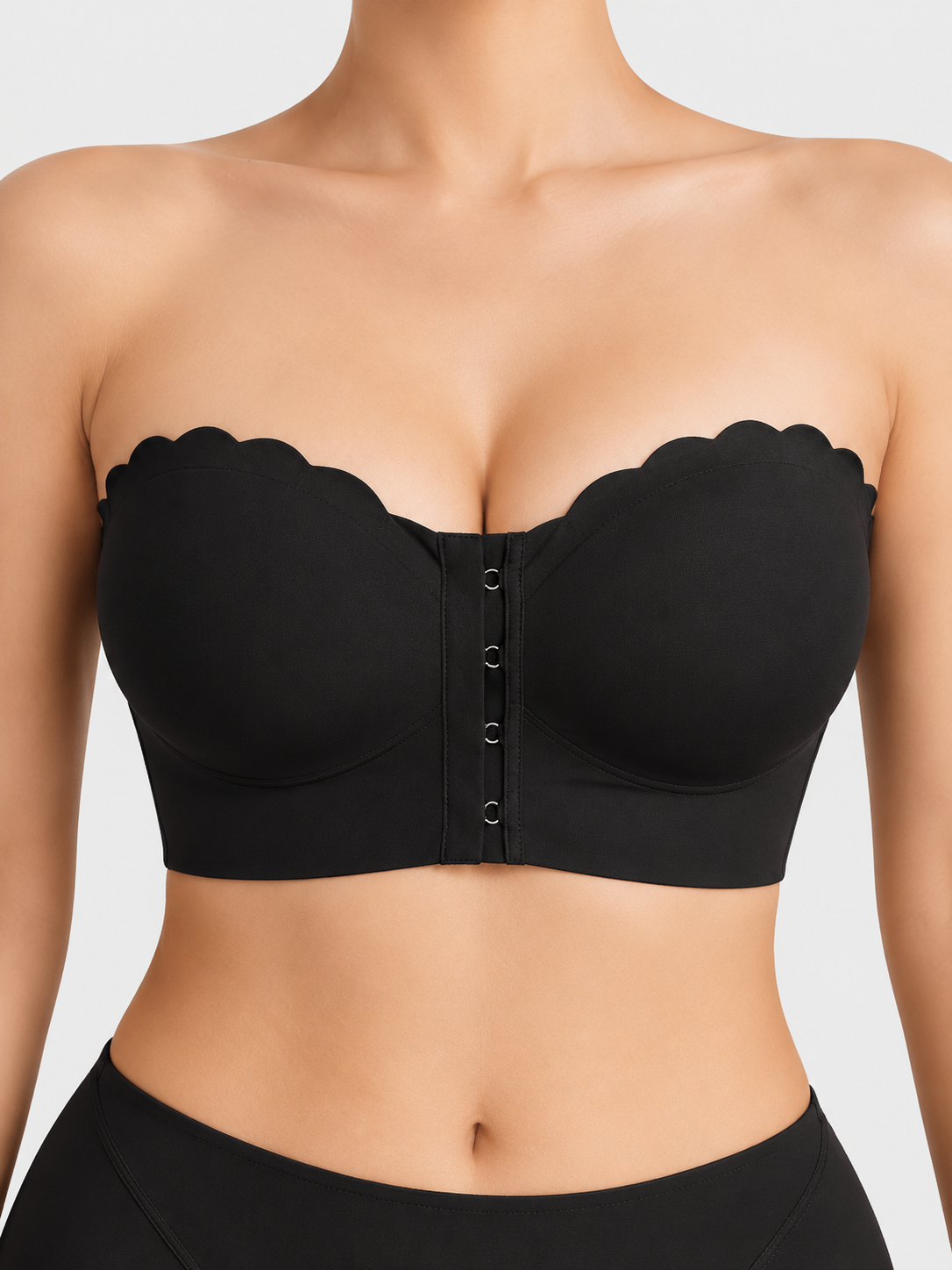 Strapless Bra With Front Clasp Anti-slip Design