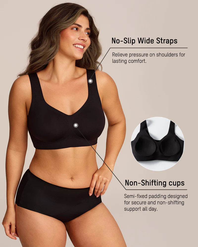 Lift-up Wireless Antibacterial Jelly Bra