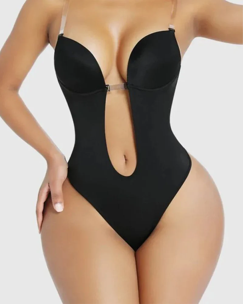 Backless Shapewear Integrated Bra Body Shaper Seamless Open Crotch Shapewear