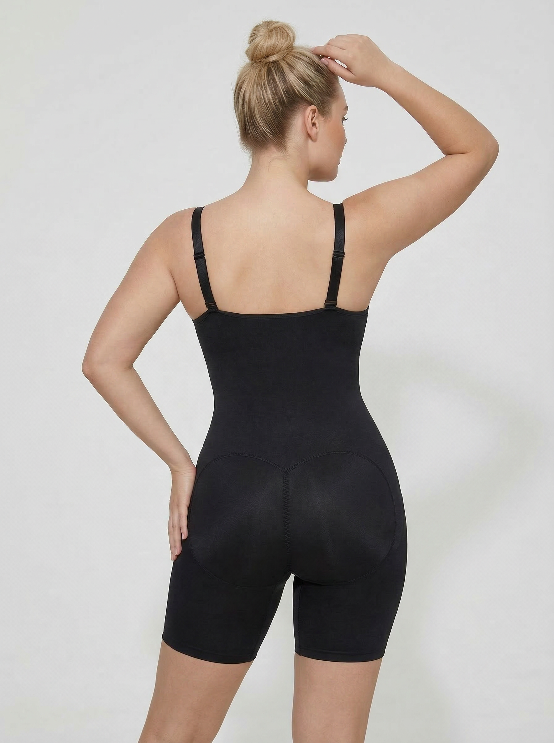 Solid Color Suspenders Waist-Lifting One-Piece Corset