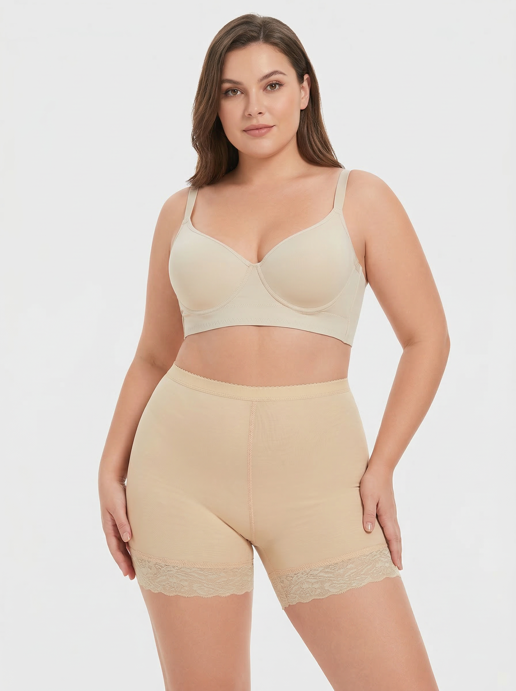 Women Lace Compression Butt Lifter Bodysuit