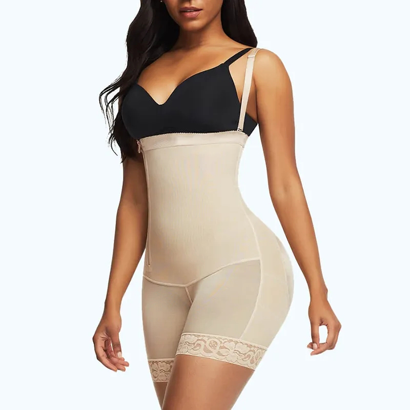 Shapewear Side Zipper Tummy Control Hip Lift Bodysuit