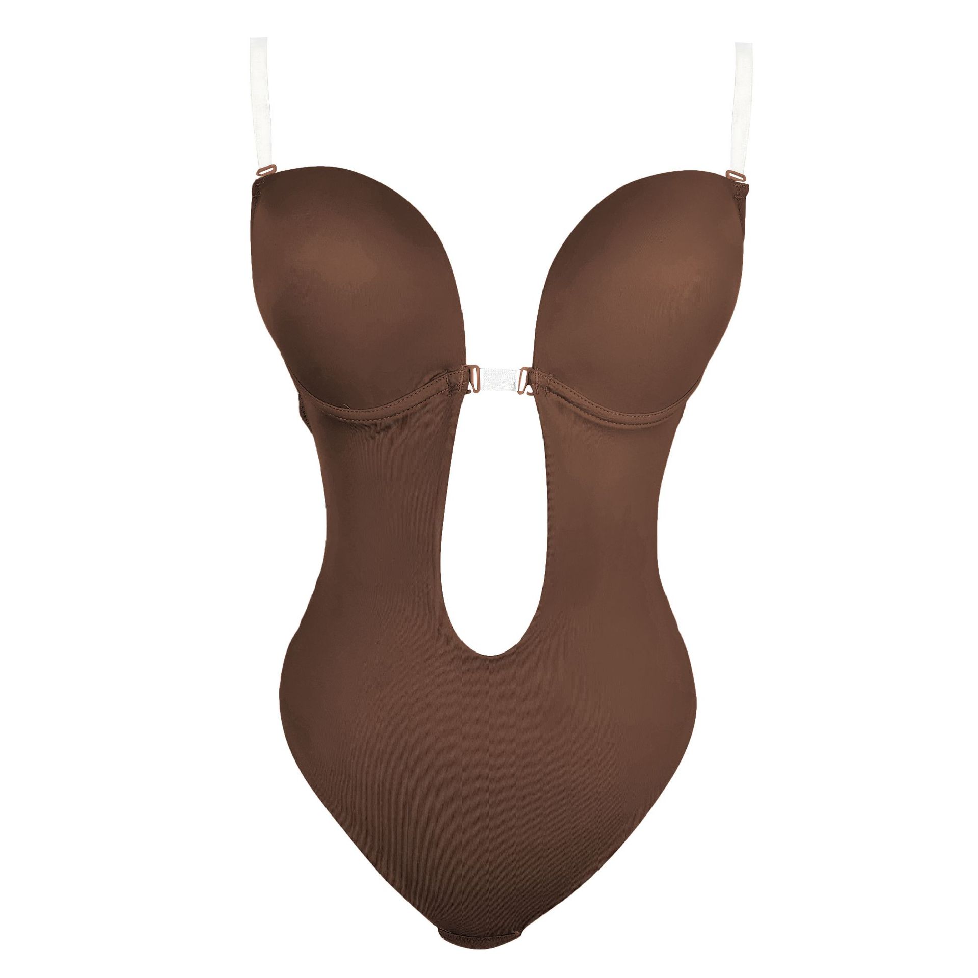 Seamless Invisible Shoulder Strap One-Piece Shapewear