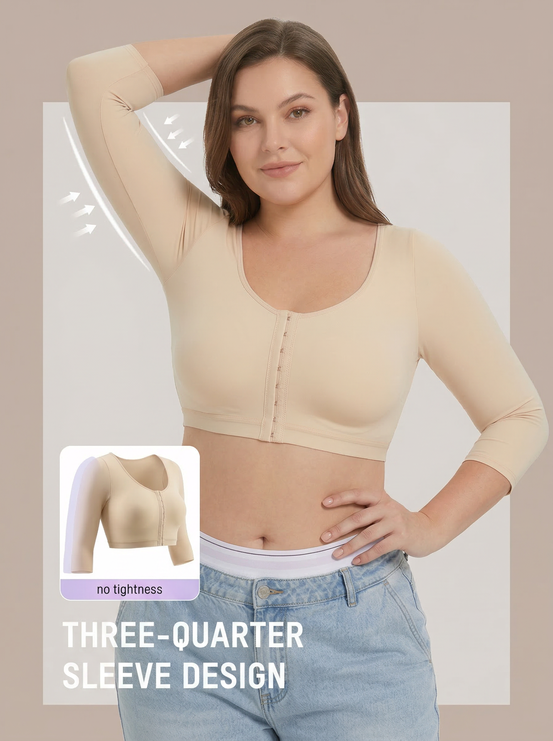 Dragon No Steel Ring Bust Shaping Long Sleeve Bodysuit