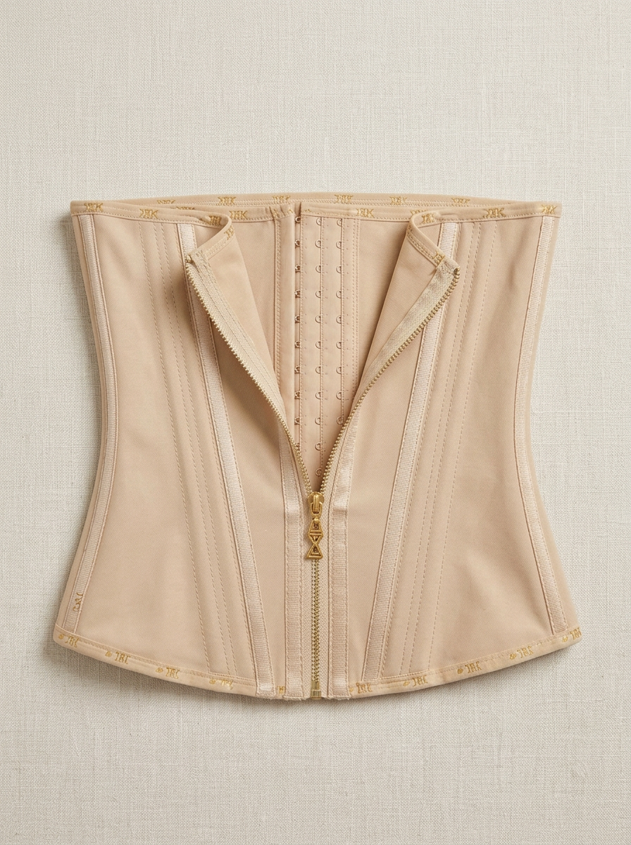 Zip Up Breastplate Compression Shapewear