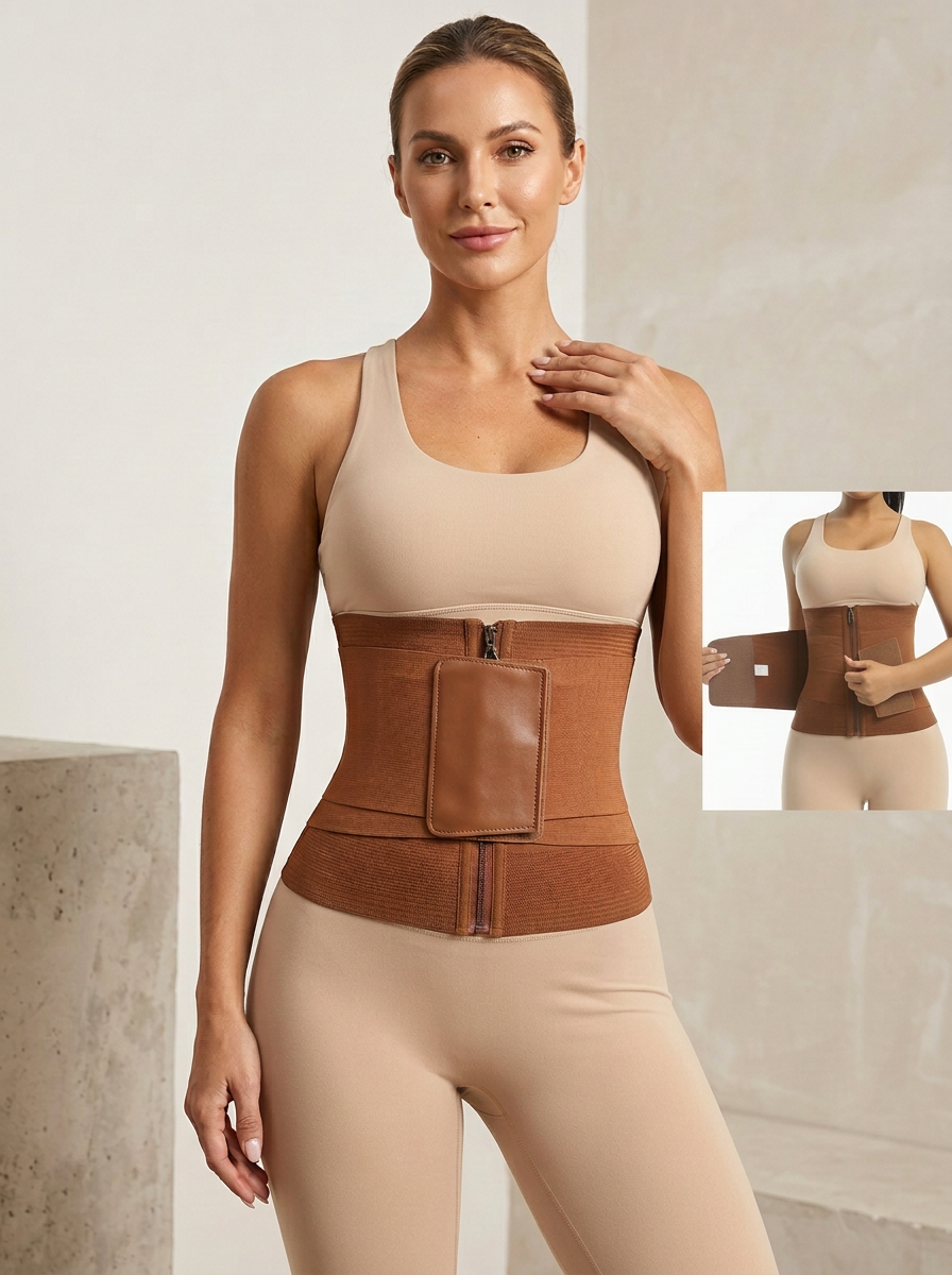 Women Zip Up Compression Butt Lifter Girdle