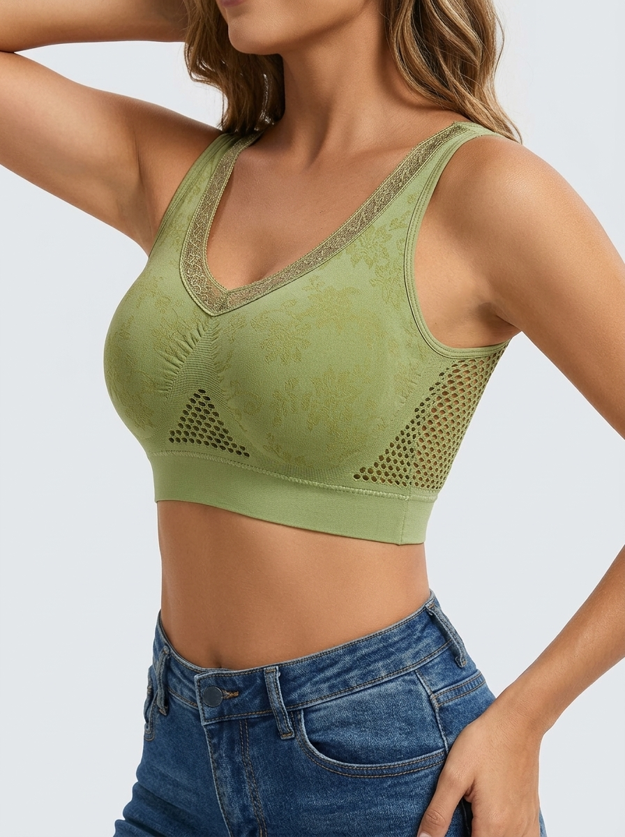 Air Vent Floral No Wire Soft Daily Bra