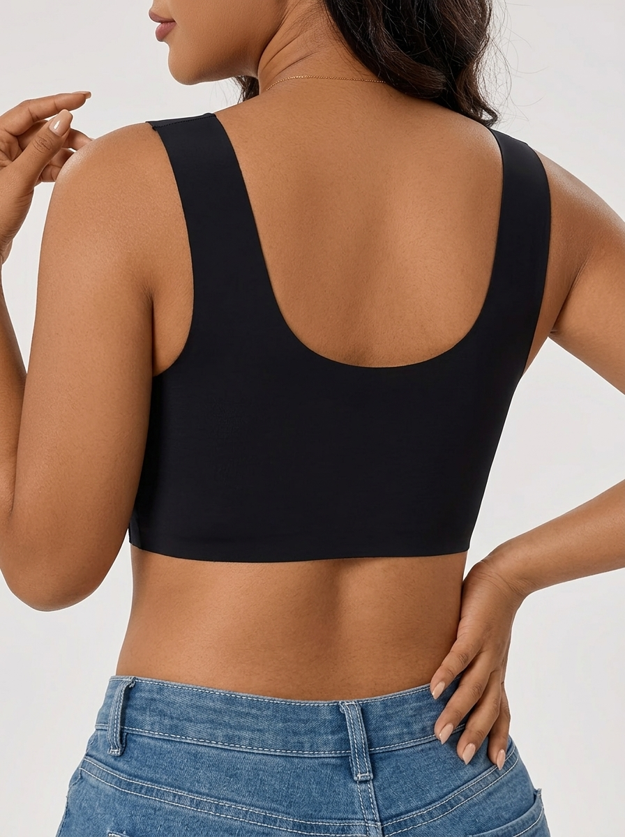 Back Lace Wire-free Seamless Bra