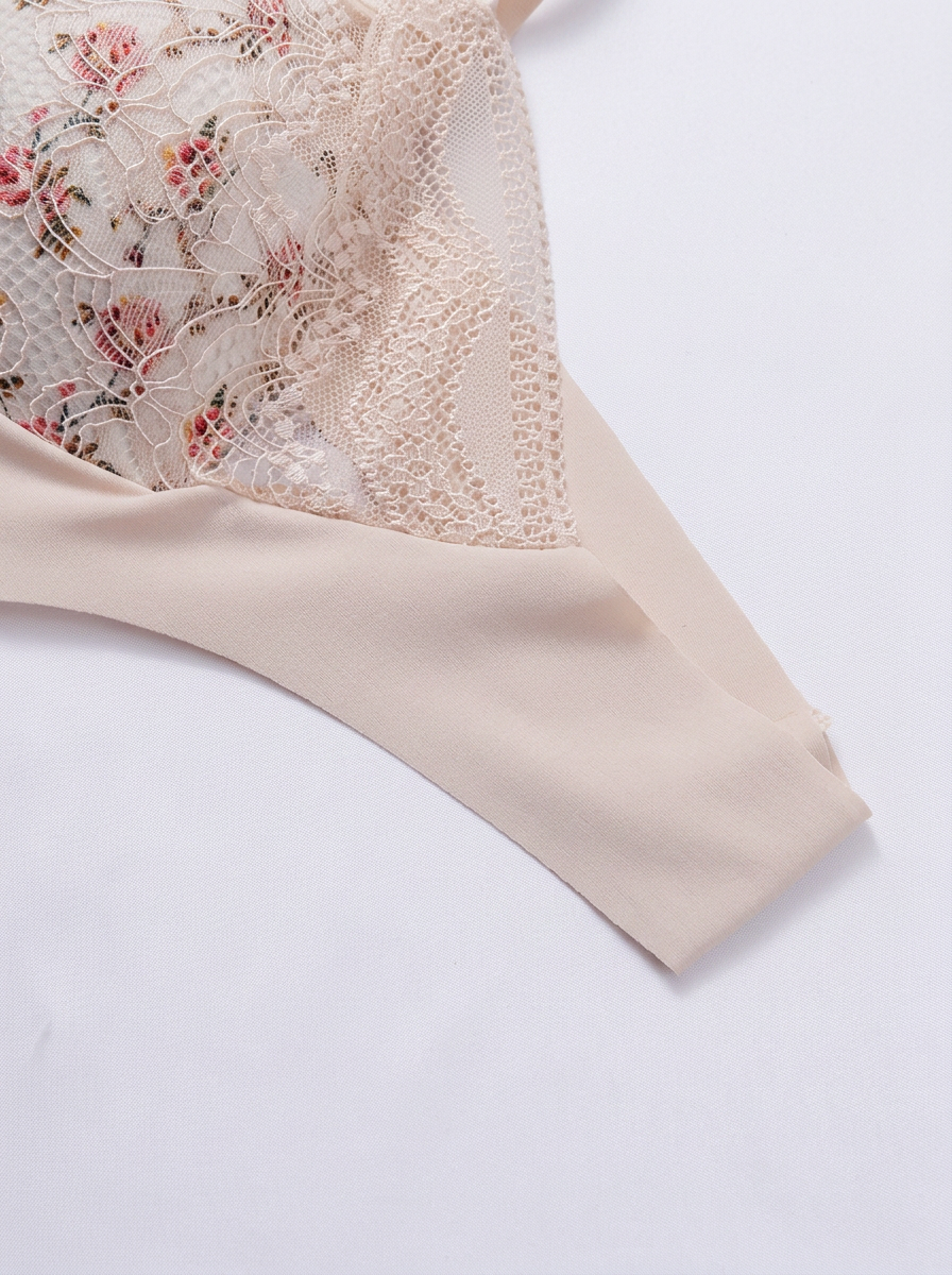 Back Lace Wire-free Seamless Bra