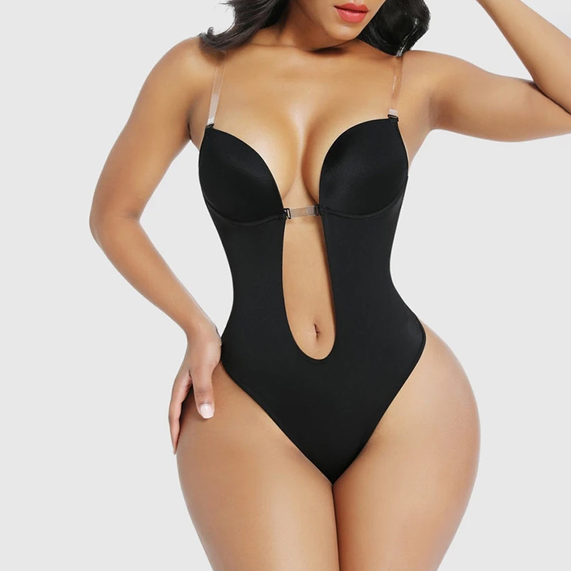 Backless Shapewear Integrated Bra Body Shaper Seamless Open Crotch Shapewear