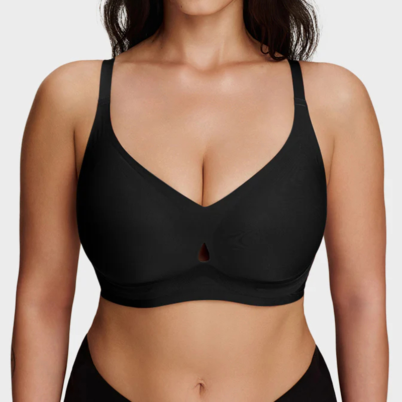 Teardrop Cutout Support Bra